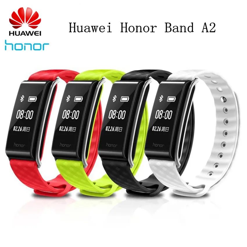 

Huawei Honor Band A2 Smart Bracelet IP67 Waterproof Fitness Tracker 0.96" OLED Screen Heart Rate Monitor Display Message Show