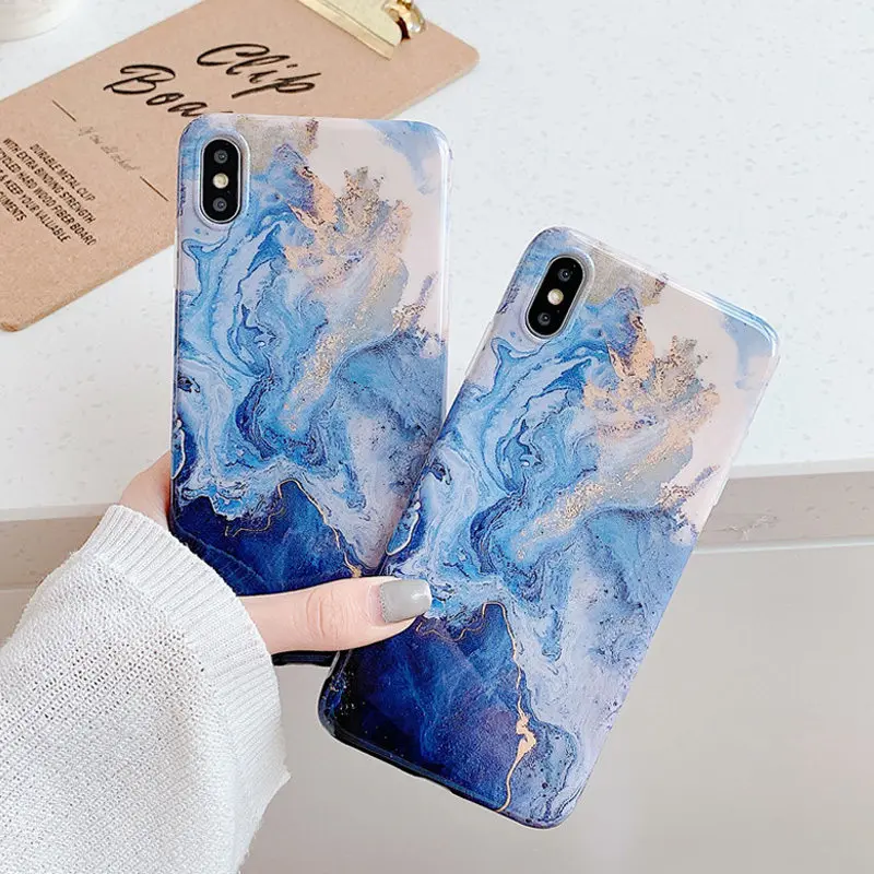 

Moskado Marble Case For iPhone 7 For iPhone X XR XS Max Soft IMD Cover For iPhone 6 6s 7 8 Plus XS Silicone Back Phone Case Capa