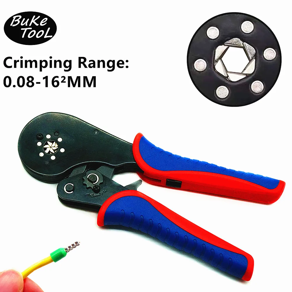 Mandowire 0.08-16mm2 Ferrule Crimping Tool Kit Ferrule Crimper Plier /1200pcs Wire Ferrules Crimp Wire Ends Terminal