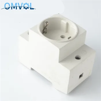 

EU type 35mm DIN Rail Mount AC Power ac30 Modular Socket 10/16A 250V AC socket Connector