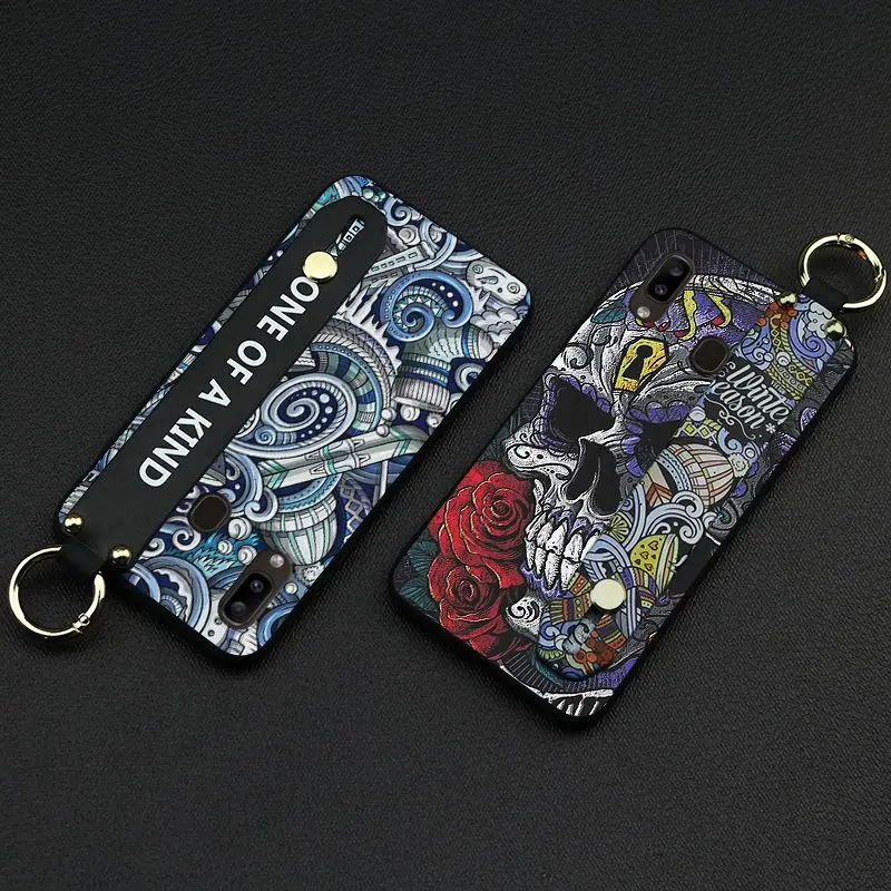 Shockproof Phone Case For Samsung Galaxy A20e 5.8-inch Delicate Painted Graffiti TPU Colorful Patte Holder Cover Silicone | Мобильные