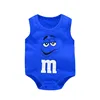 Newborn Baby Summer Rompers 100% Cotton Infant Baby Sleeveless Jumpsuit Cartoon M-bean Baby Boys Girls Clothes ► Photo 3/6