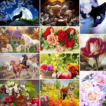 

90x30 diamond painting 5D Full Square Diamond embroidery mosaic Cross Stitch DIY Wall Sticker home Decoration Christmas Gift