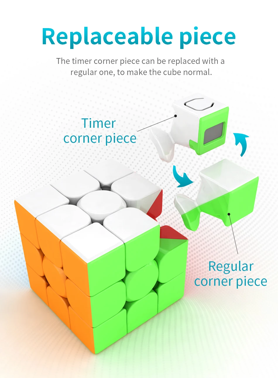 MoYu Cubing Classroom 3x3x3 Meilong Magic Timer Cube Stickerless Professional Puzzle Speed Cube Educational Toys For Children