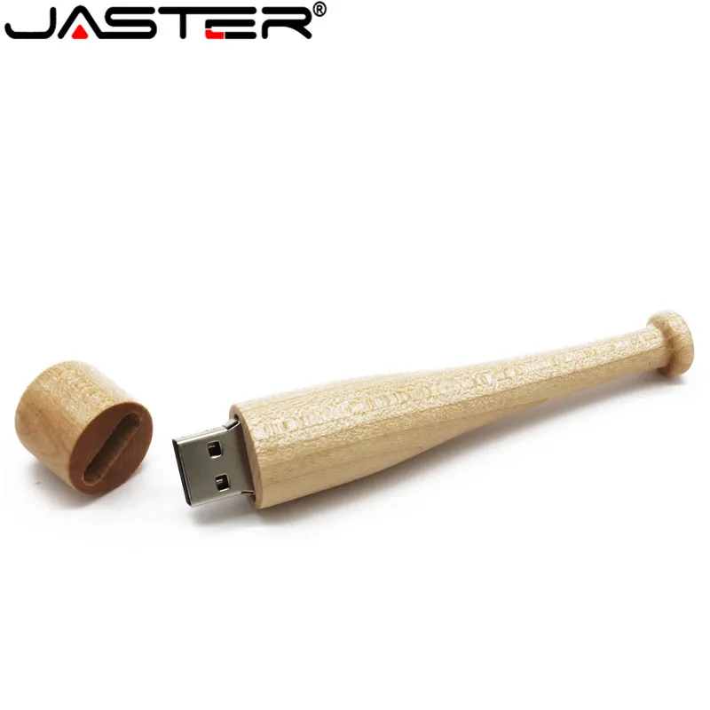 JASTER(10 шт. бесплатный логотип) Деревянный USB 2,0 Мини бейсбольный деревянный usb флеш-накопитель 4 ГБ 8 ГБ 16 ГБ 32 ГБ 64 Гб карта памяти