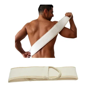 

1Pc Natural Soft Exfoliating Loofah Back Strap Bath Brush Shower Massage Spa Scrubber Sponge Body Skin Health Cleaning