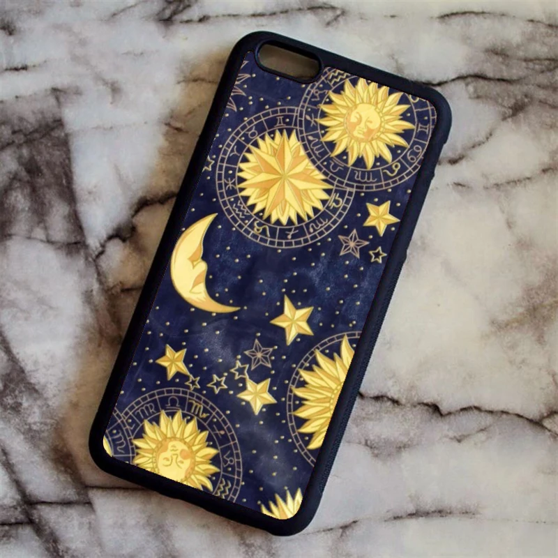 Черный KETAOTAO Moon Phase геометрический дизайн чехлы для телефонов с принтом для samsung galaxy S3 4 5 6 7 8 9 Note 8 Чехол Мягкий ТПУ резиновый силиконовый - Цвет: Черный