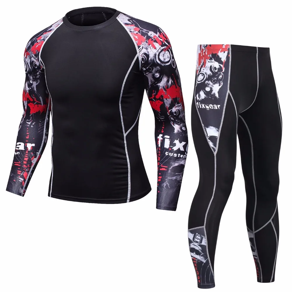 mma rashguard men's multi-functional fitness T-shirt set 3D print men's trousers mens trousers rashguard kit mma rashguard men's multi-functional fitness T-shirt set 3D print men's trousers mens trousers rashguard kit