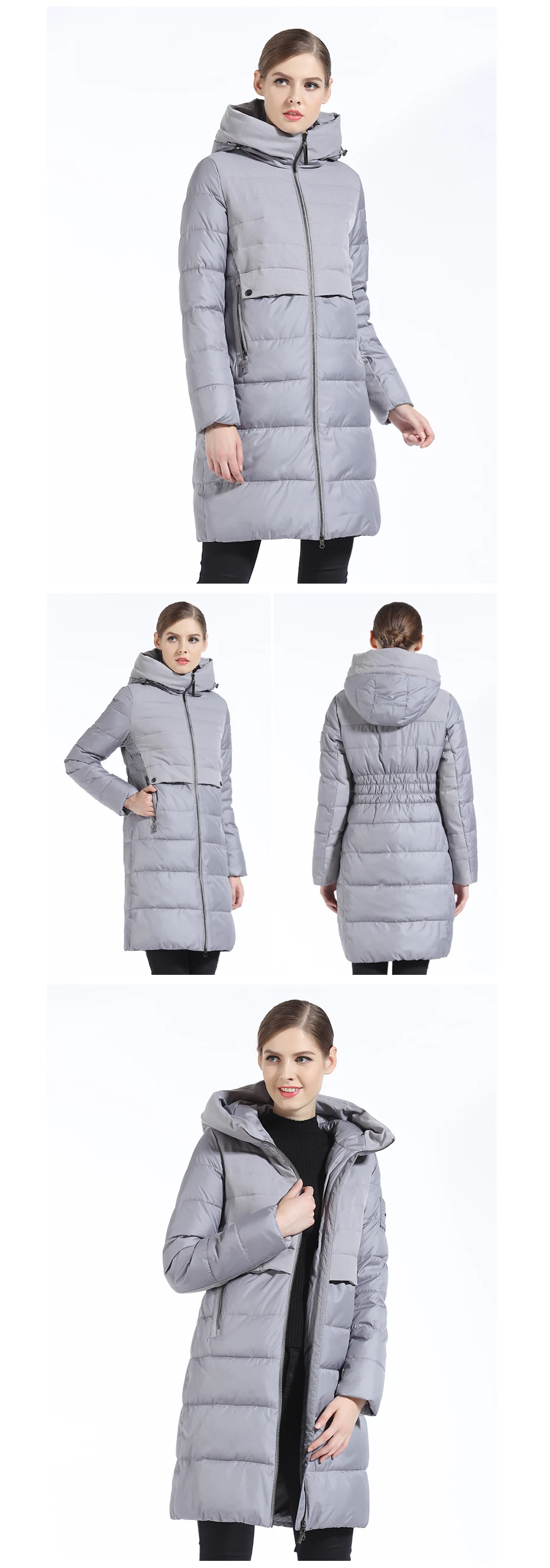 gasman marca feminina jaqueta de inverno casaco fino longo feminino grosso para baixo parka com capuz casaco feminino bio para baixo jaqueta feminina