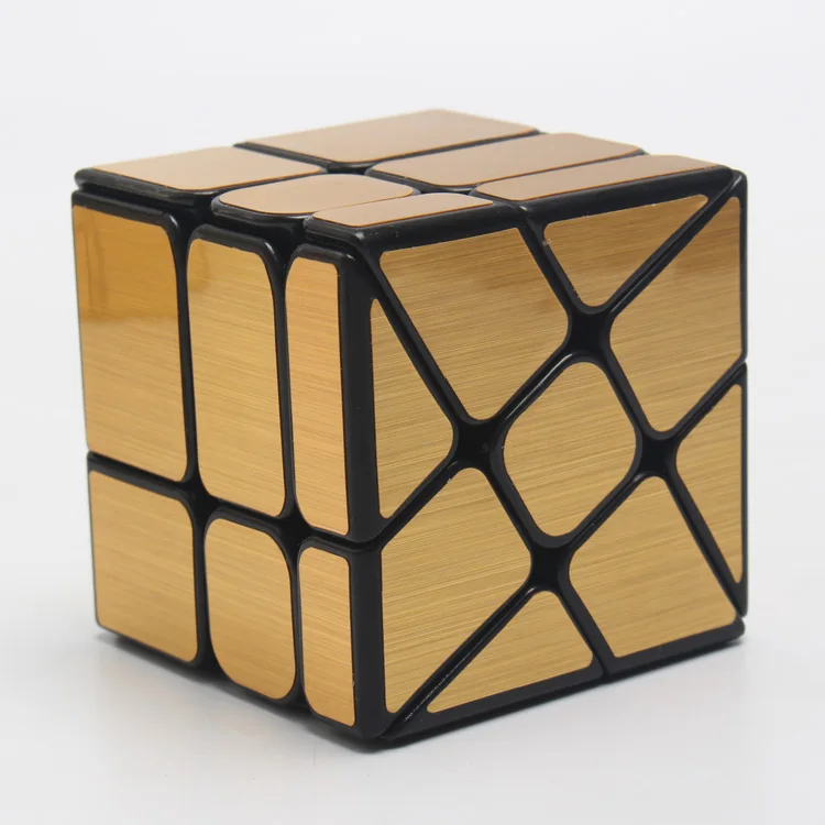Зеркальные наклейки Shengshou 2x2 с литым покрытием Moyu Hot Wheel Yongjun Ghost 1x3x3 серебристого и