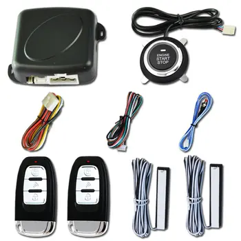 

Auto Alarm Remote Control Auto Keyless Entry Engine Start Alarm System Push Button Remote Starter Stop Auto