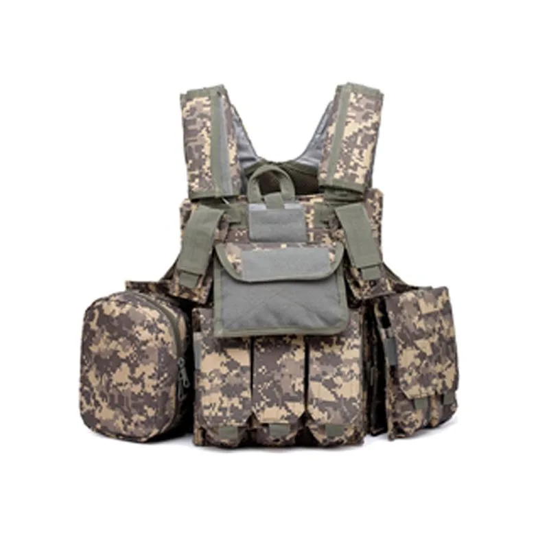 ACU Тактический военный жилет Molle CIRAS gear страйкбол Пейнтбол боевой Разъемный Перевозчик Strike Pouch Armor Plate Accessoies жилет - Цвет: ACU