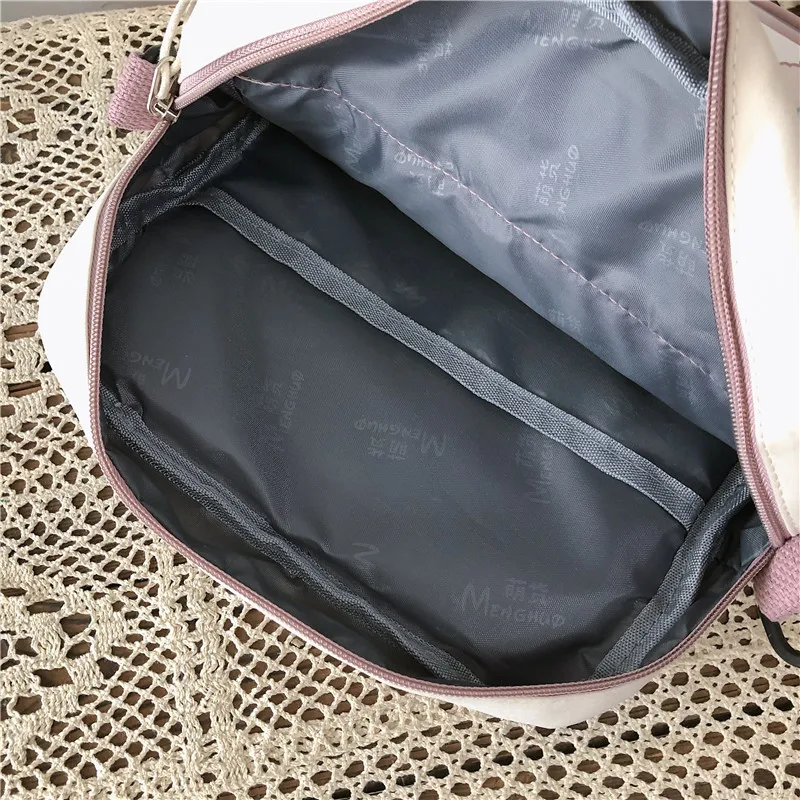 Korean Style Cute Mini Backpacks Women Waterproof Nylon Small Shoulder Bags For Teenage Girls Schoolbags Flower Travel Backpack