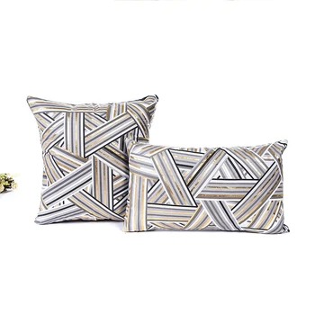 

Luxury Golden Bronzing geometry Pillow Cushion Cover Home living room sofa Decorative cushion case New Year Gifts