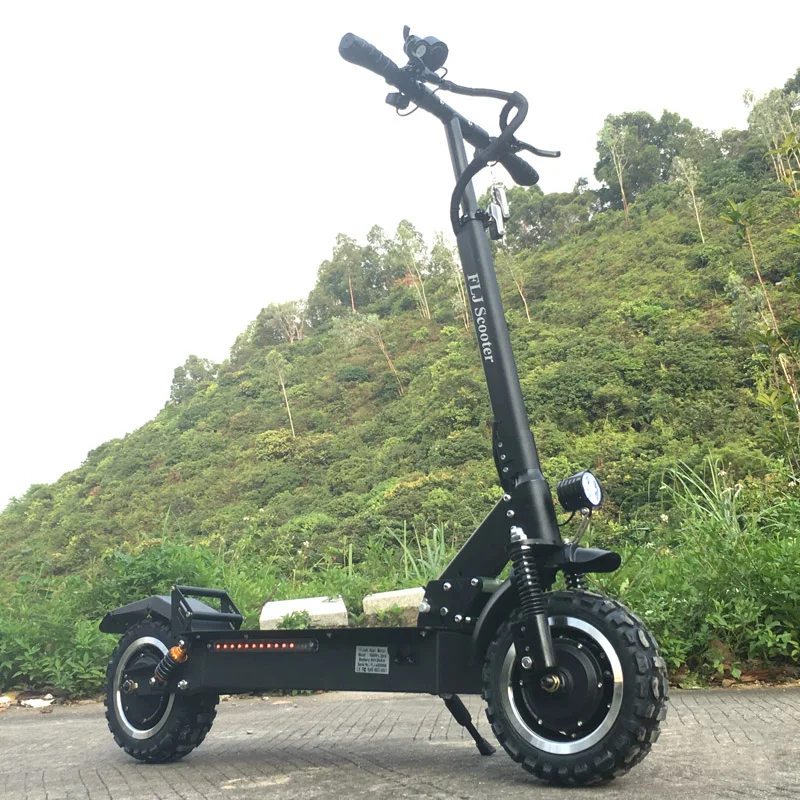 Top FLJ 11inch Off Road Electric Scooter 60V 3200W  Strong powerful New Foldable Electric Bicycle bike motorcycle scooters 1