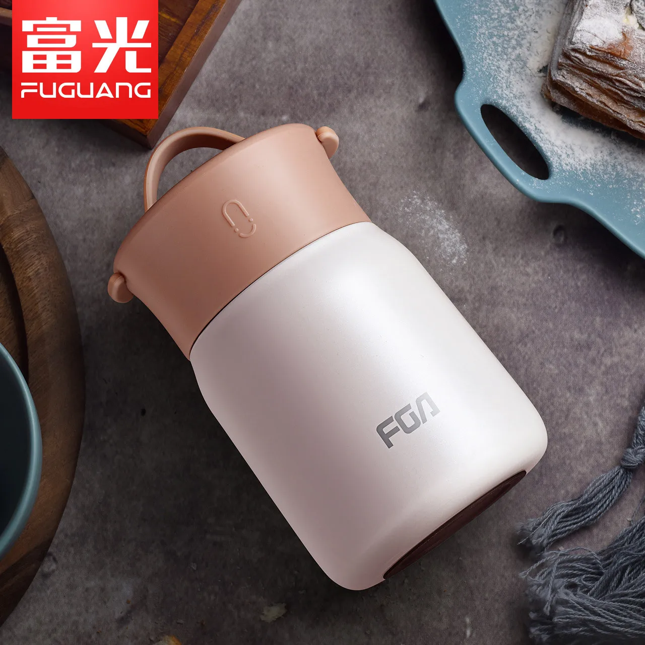 

FGA Stew Porridge Insulated Barrel Stainless Steel Stewing Pot Portable Thermal Lunch Box Bento Students Container Roast Stew In