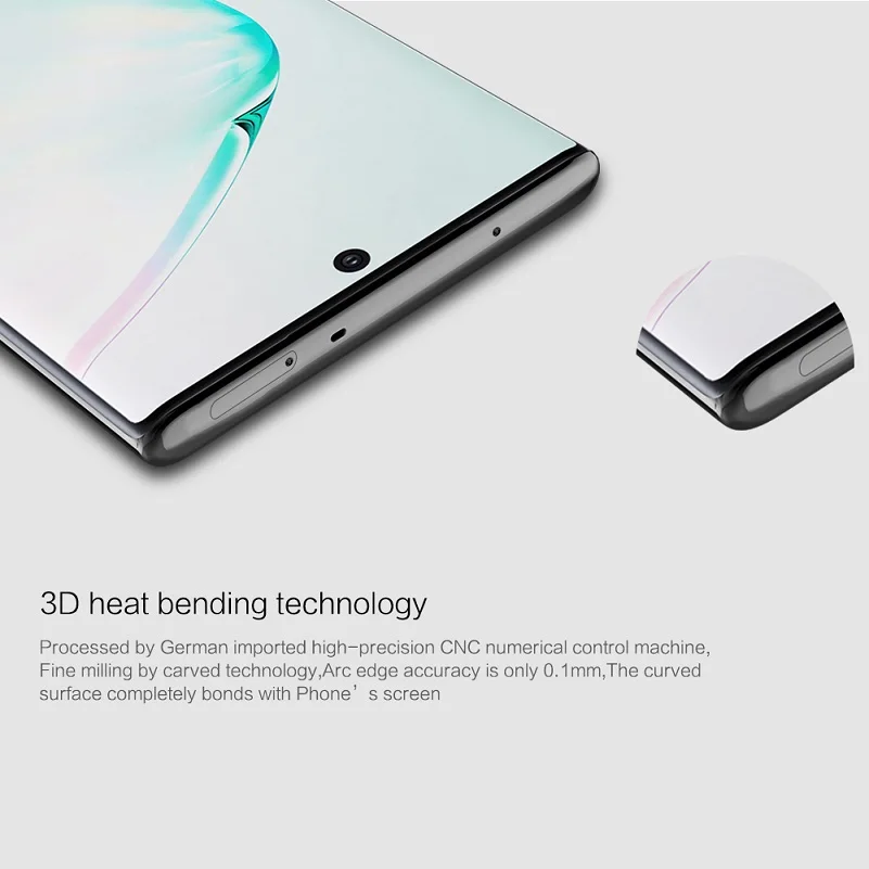 Дешево Nillkin для samsung galaxy note 10 Закаленное стекло экран протектор полностью покрытый 3D CP + Max 9H для samsung note 10 plus стекло