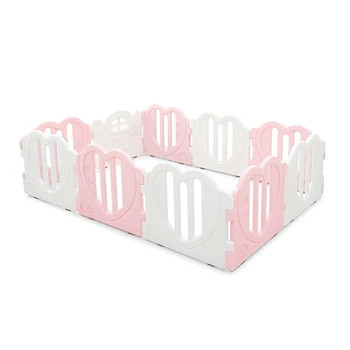 

South Korea imported heart-shaped fence crawling mat LikeU baby game safety fence baby anti-fall toddler pad