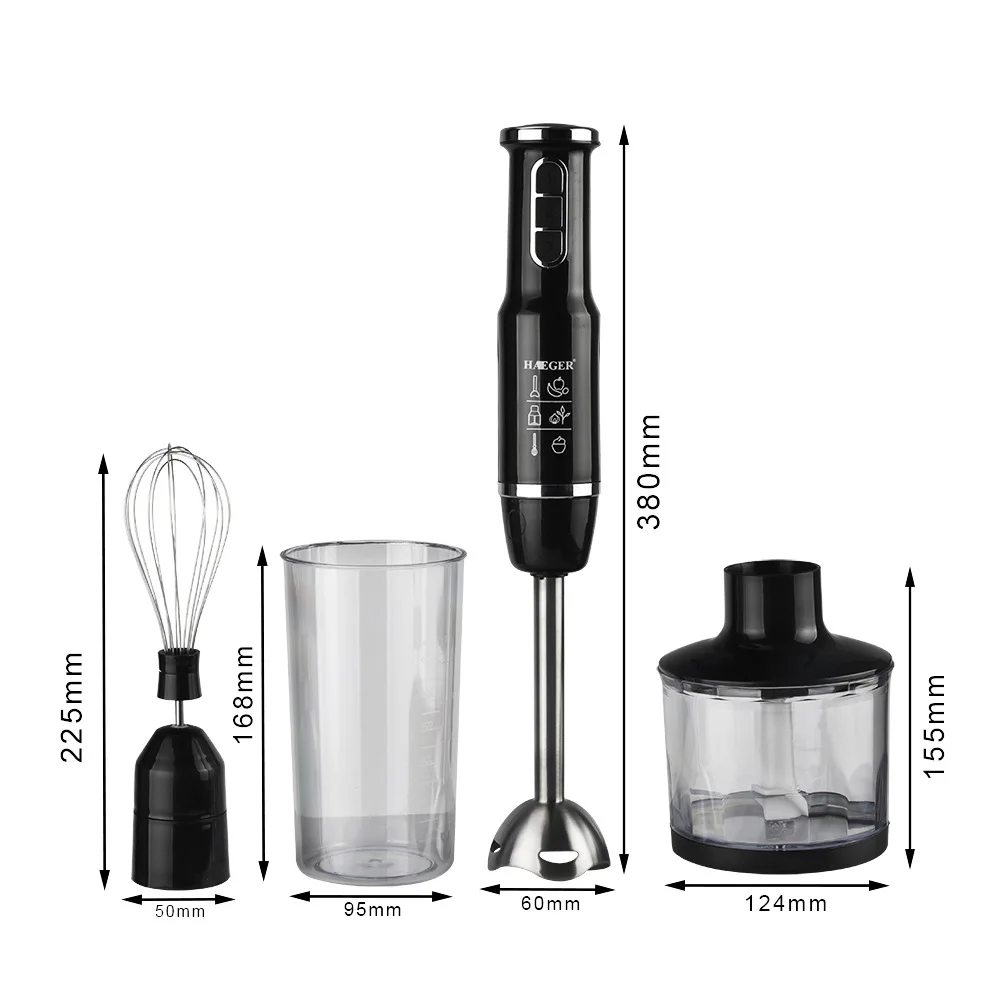 

HAEGER New Electric Mixer Blender Milk Frother Multifunctional Kitchen Handheld Cooking Stick For Home Kitchen Food Mixing Juice
