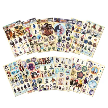 

12 Pcs/Set Anime Naruto Decorative Sticker DIY Sasuke Sakura Diary Cartoon Characters Label Stickers Gift Stationery