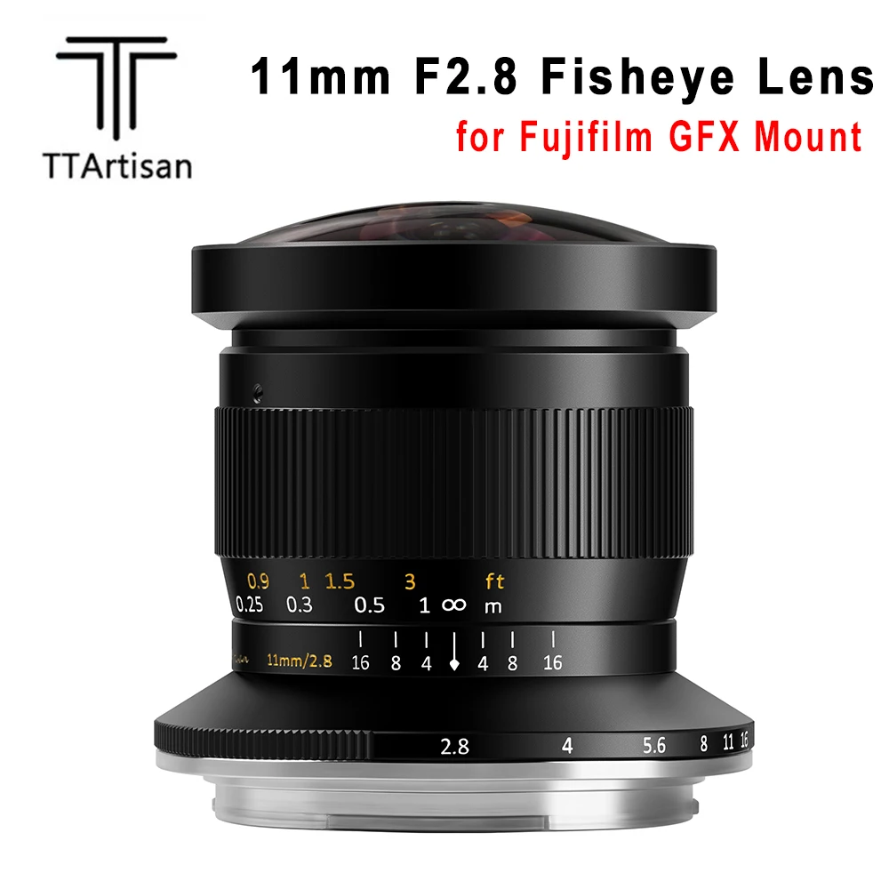TTArtisan 11 мм F2.8 широкоугольный объектив рыбий глаз с полной известностью Большая