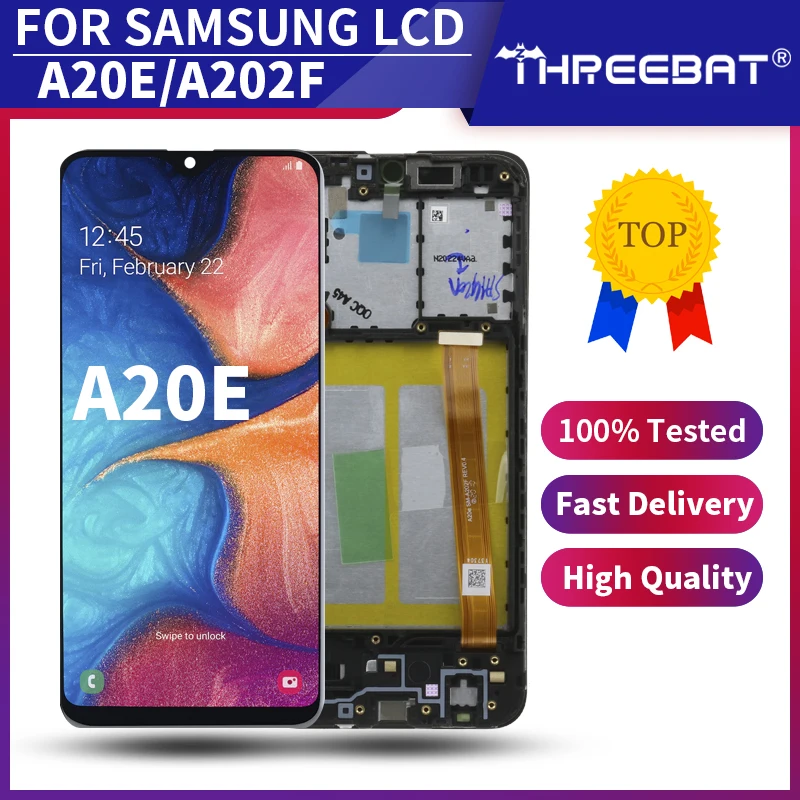Дигитайзер сенсорного экрана в сборе для Samsung Galaxy A20e A202 A202F A202DS SAMSUNG ЖК дисплей с