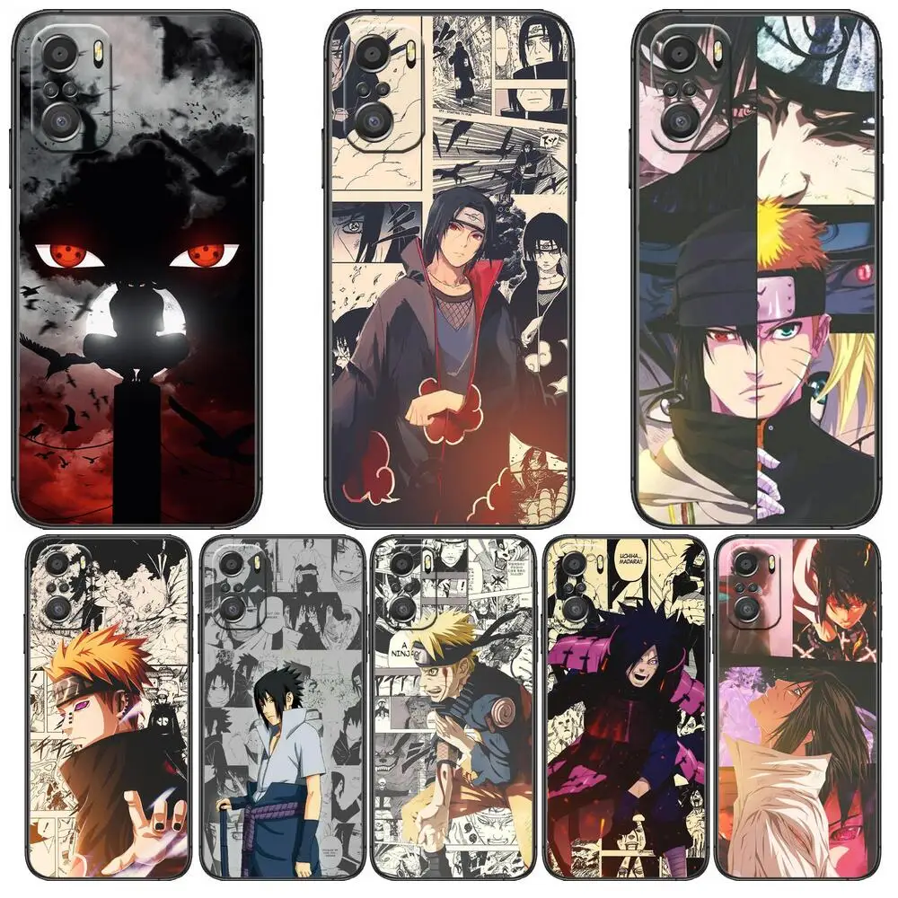 Akatsuki Anime N-Narutos Phone Case For xiaomi mi 11 Lite pro Ultra 10s 9 8 MIX 4 FOLD 10T 5g Black Cover Silicone Back Prett