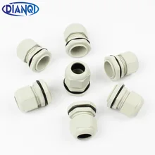 10 шт. IP68 M24x1.5 M25x1.5 M27x1.5 M32x1.5 провод кабель CE белый/черный водонепроницаемый нейлоновый Пластиковый кабель сальник разъем с прокладкой