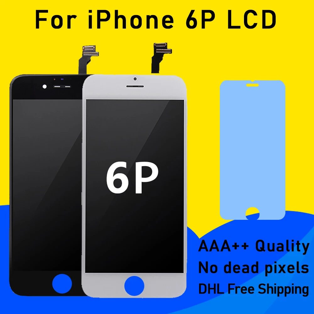 

10Pcs/Lot AA Hight Quality Screen For iPhone 6 Plus LCD 3D Touch Screen Digitizer Assembly Replacement Perfect Display Free Gift