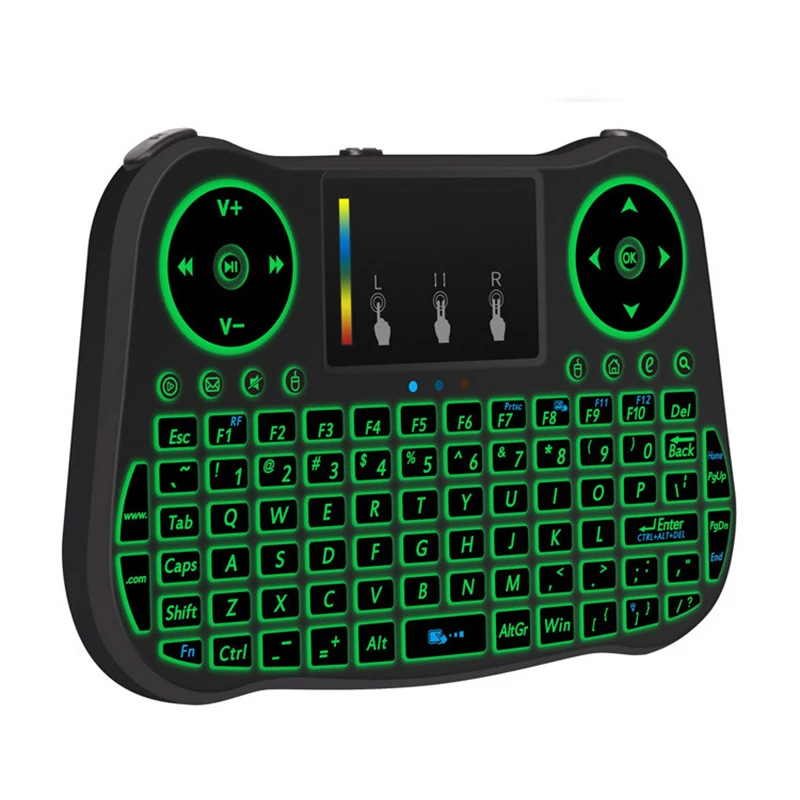 

1SET I8 2.4G Wireless Keyboard Touchpad Mouse Colorful Backlight W/ For PC Smart TV TV Box Xbox PS3 Android
