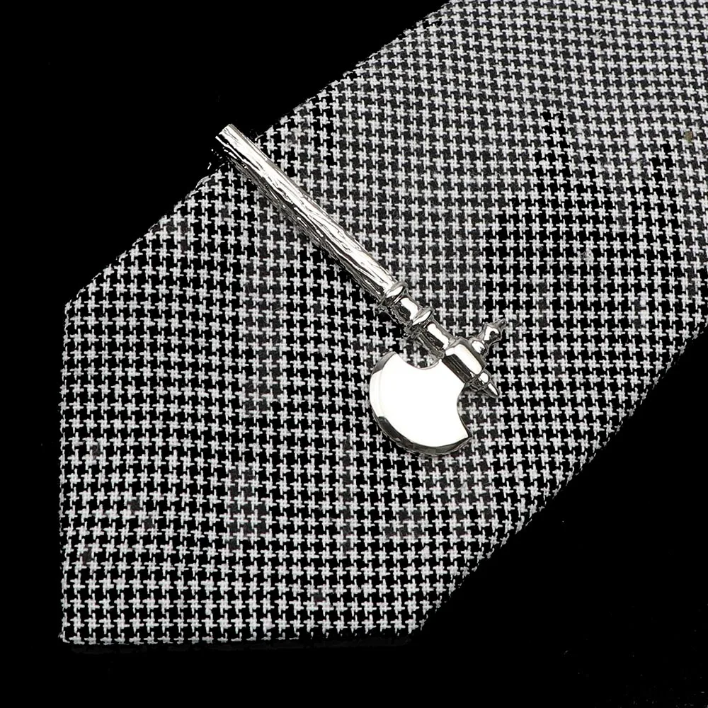 Chrome Stainless Tie Clips Scissors Ax Car Owl Sword Hammer Shape Metal Tie Clip For Men 1 Piece For Tie Clips