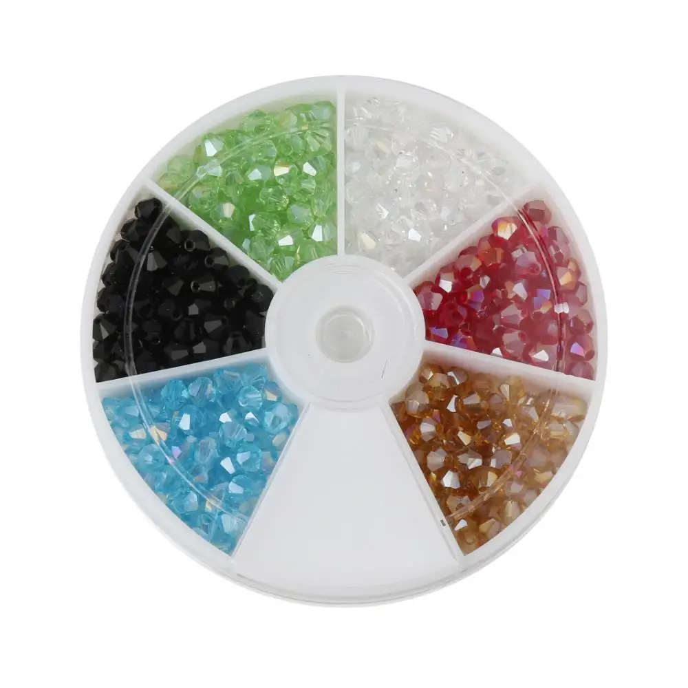 

4mm Mix Color Artificial Crystal Beads for Jewelry Making Loose Beads Findings&Components