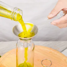 Stainless Steel Funnel Kitchen Oil Liquid Funnel Metal Funnel with Detachable Filter Wide Mouth Funnel for Canning Kitchen Tools
