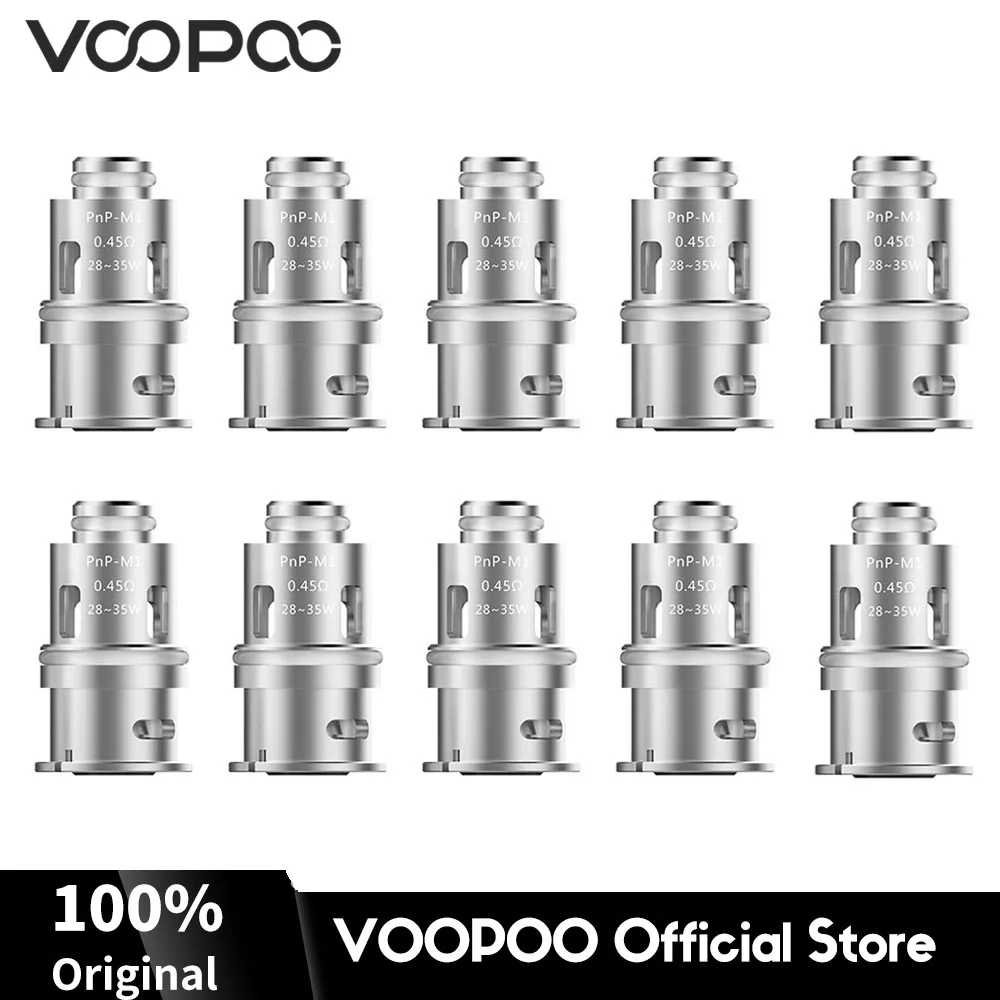 

VOOPOO PnP-M1 Mesh Coils 0.45ohm Resistance Core Head fit VINCI R X Mod Caliber P22 Vape Pen Kit Electronic Cigarette