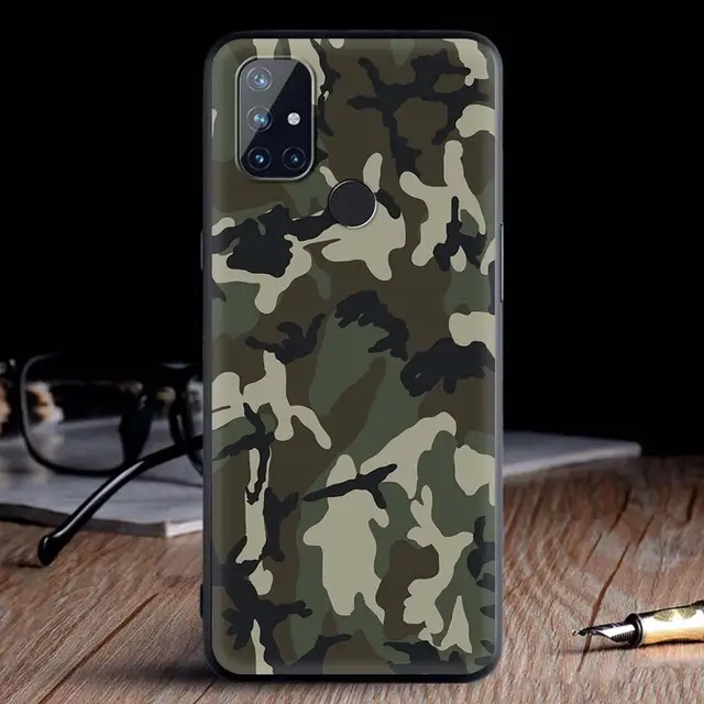 For OnePlus 8 Nord 7Pro Case For One Plus Z N10 5G 8T 7 Pro n100 7T 6T Full Protection Soft Phone Cover Camouflage Pattern Army B09