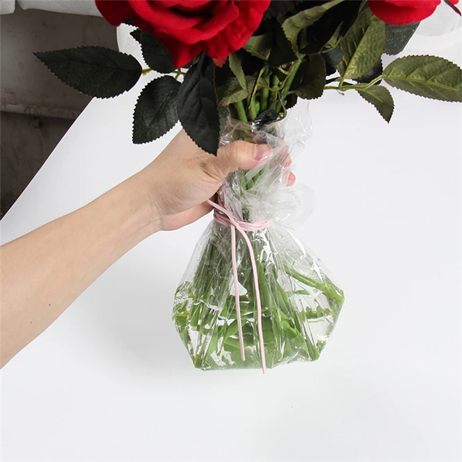 1 pack 70pcs Star Decorative Craft DIY Flower Wrapping Paper Transparent Cellophane Packing Bag Candy Gift Bags Bouquet flower | Дом и сад