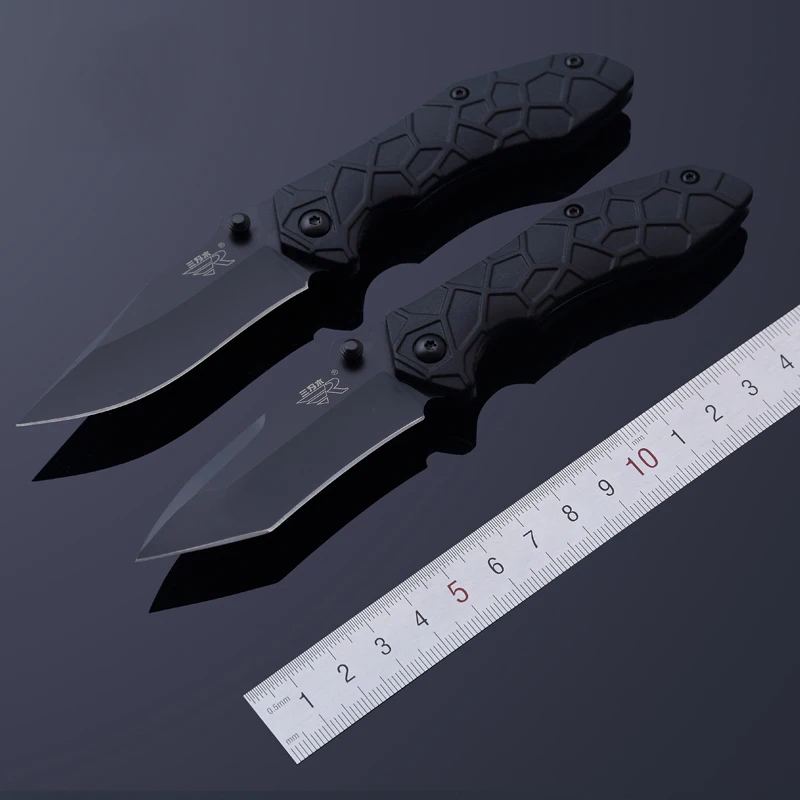 

SANRENMU 7030 Outdoor Portable Pocket Folding Knife with Belt Clip for Camping Hunting and Survival