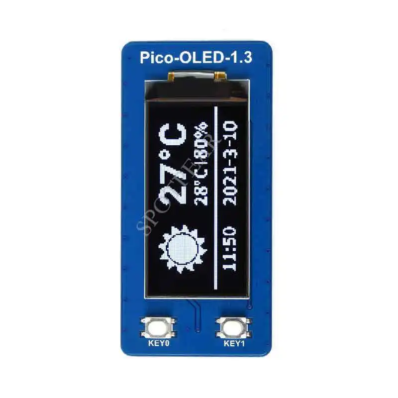    OLED ÷ , SPI, I2C, 64  128, 1.3 ġ