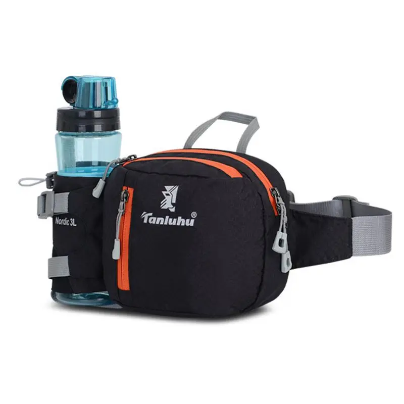 Running Belt Jogging Cycling Waist Bum Pack Phone Pouch Sports Bag with Water Bottle Holder Organizer