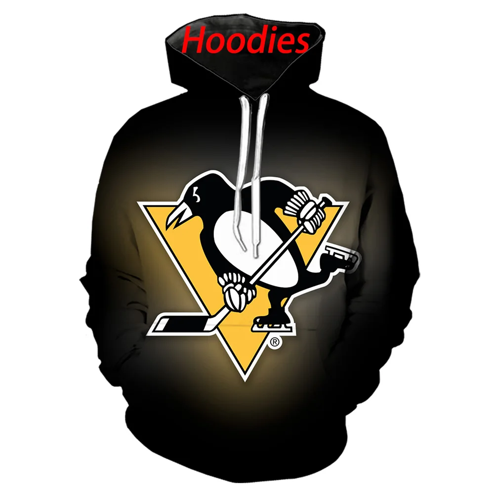 Pittsbs penguins толстовки с капюшоном 3d принтом/футболки/свитшоты/брюки/рубашки поло