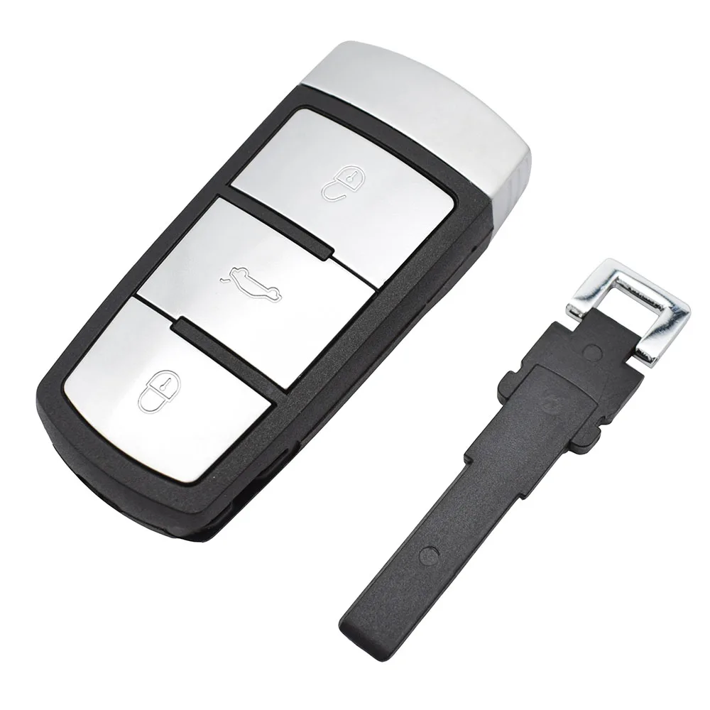 Для Volkswagen CC VW Passat B6 3C B7 чехол 3 кнопки брелок Замена Ремкомплект корпус автомобильного ключа дистанционного управления чехол