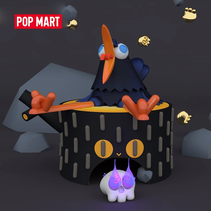POP MART Kooky-время отдыха серия глухая коробка Хэллоуин милые кавайные виниловые