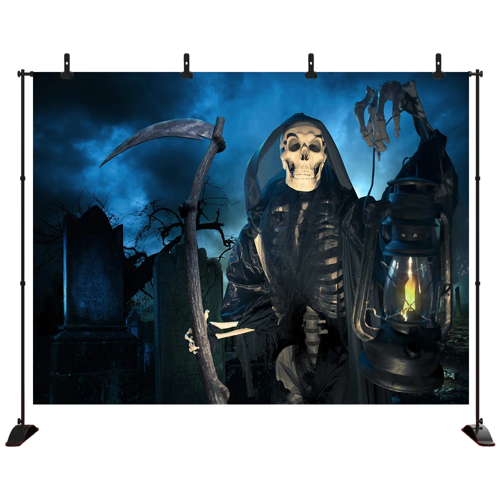 

Halloween Horror night grim Reaper Photography Background Halloween Portrait Photo Studio Props