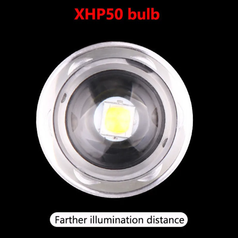 Yunmai фонарик XH P50 светодиодный 3 режима USB Перезаряжаемый 18650 мигающий фонарик Фонарь для ночной рыбалки аварийная лампа