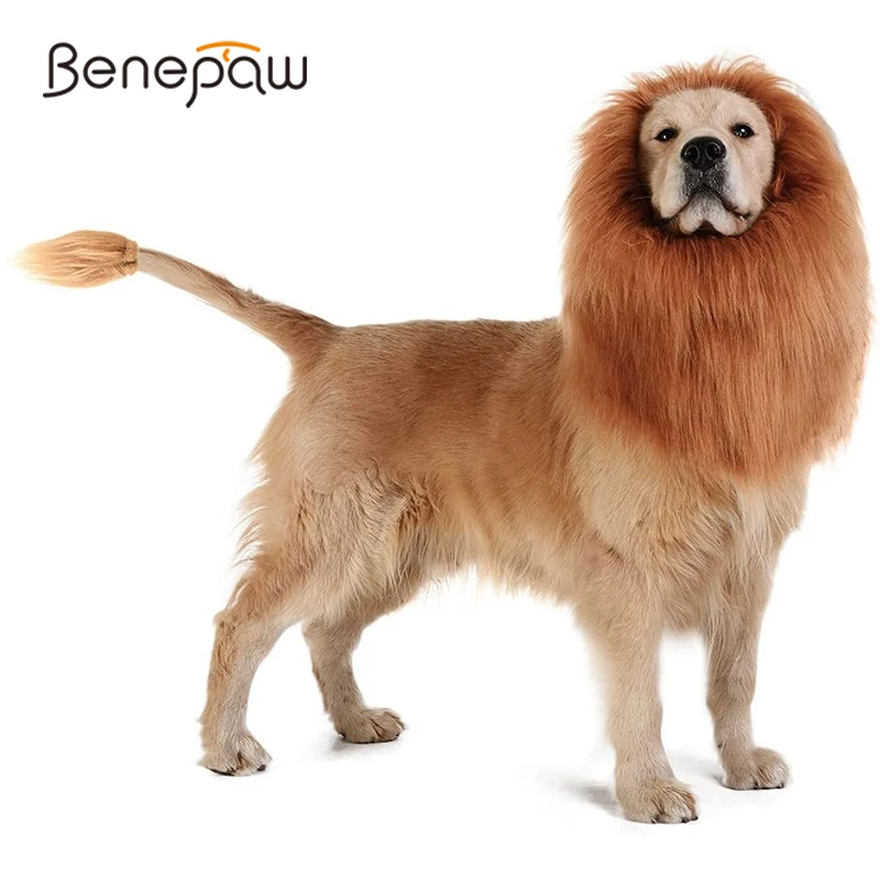Удобный регулируемый парик Benepaw в виде Львиной гривы для маленьких средних и