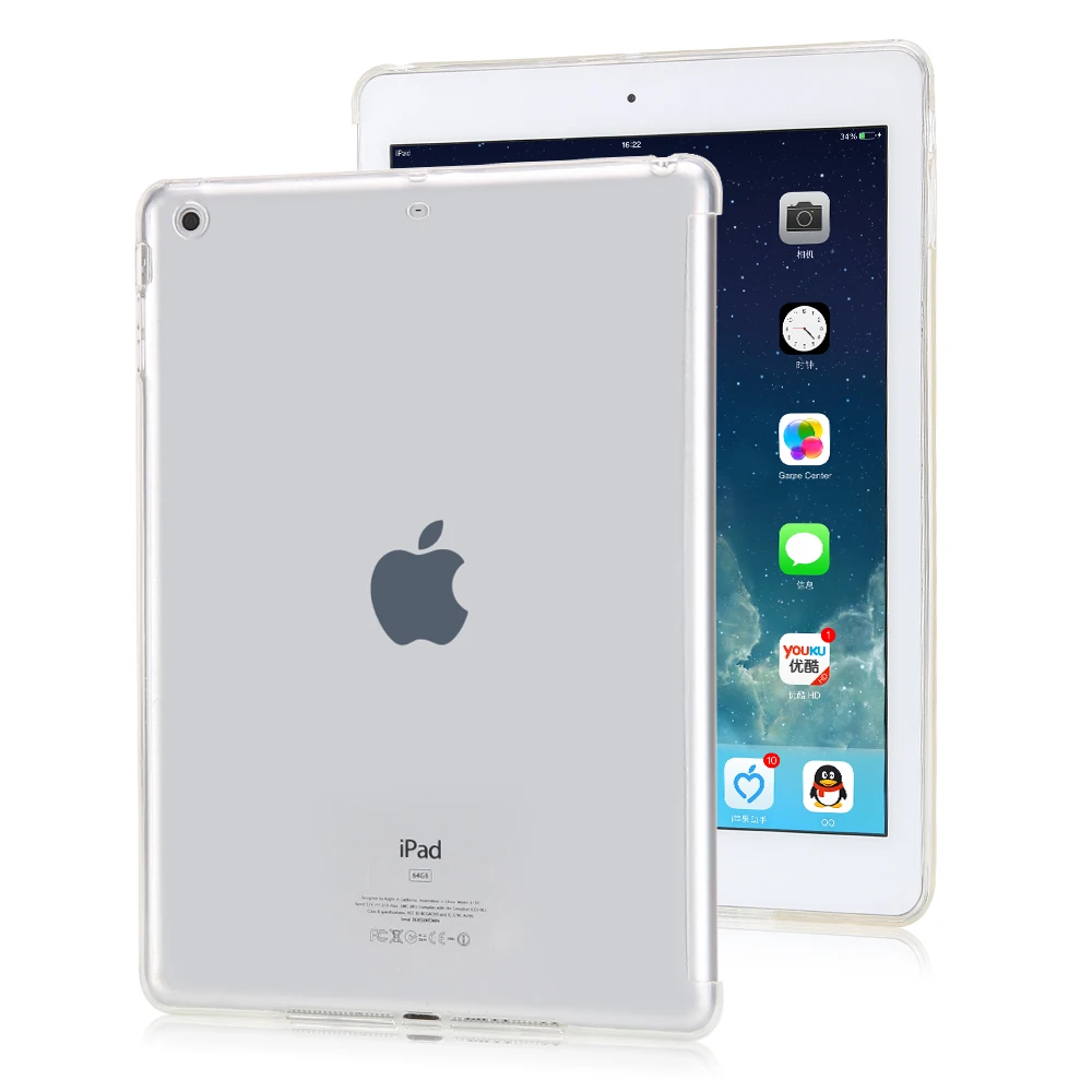 

Case for iPad 9.7 2017 iPad 9.7 2018 Clear Drop Resistance Silicon TPU Cover For iPad Air 1 iPad mini 1 2 3 tablet case