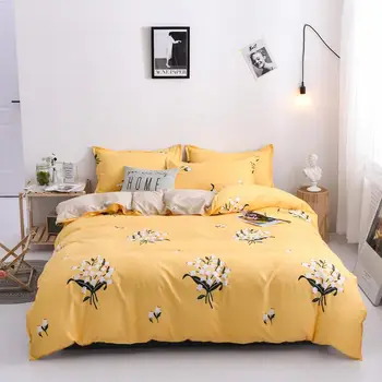 

40 Rainbow Bed Linen Set Multicolor Bedding Set for Girls Single Twin Size Quilt Cover Bedding Sheet Queen King Bed Sets