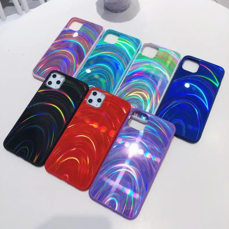 Для Apple iPhone 11 Pro XS Max XR X 8 7 6S 6 Plus роскошный блестящий Радужный Желейный противоударный жесткий чехол защитная задняя крышка