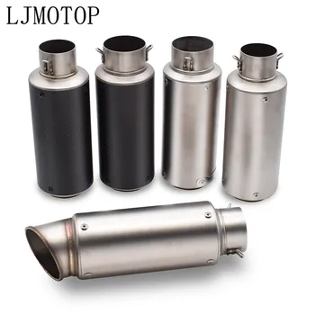 

Motorcycle exhaust escape Modified Carbon fiber Moto Exhaust system For YAMAHA XT250 TRICKER DT230 DT 125 230 LANZA KAWASAKI