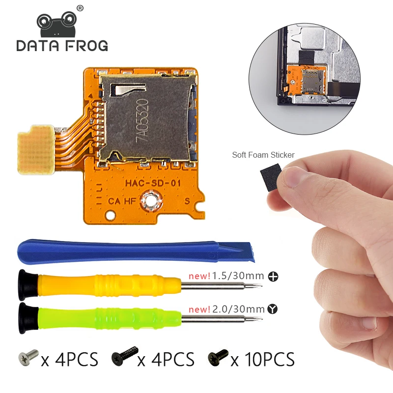 

Data Frog Micro SD Card Slot Board for Nintendo Switch NS TF SD Card Slot Socket Board Replacement for Nintendo Switch Console